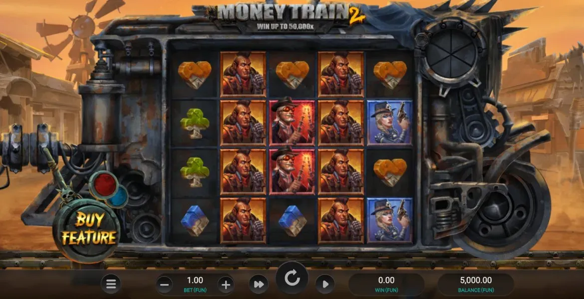 Play in Money Train 2 slot review and free play in demo mode from Relax Gaming for free now | SmartPokies