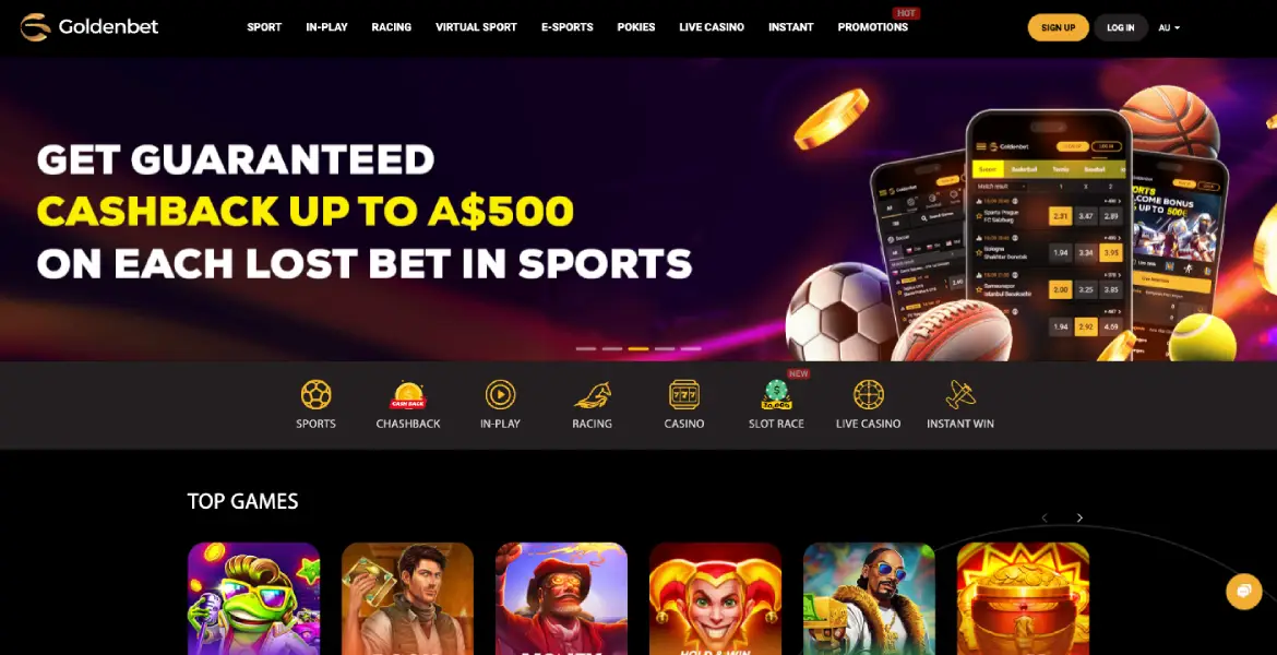 Goldenbet main page