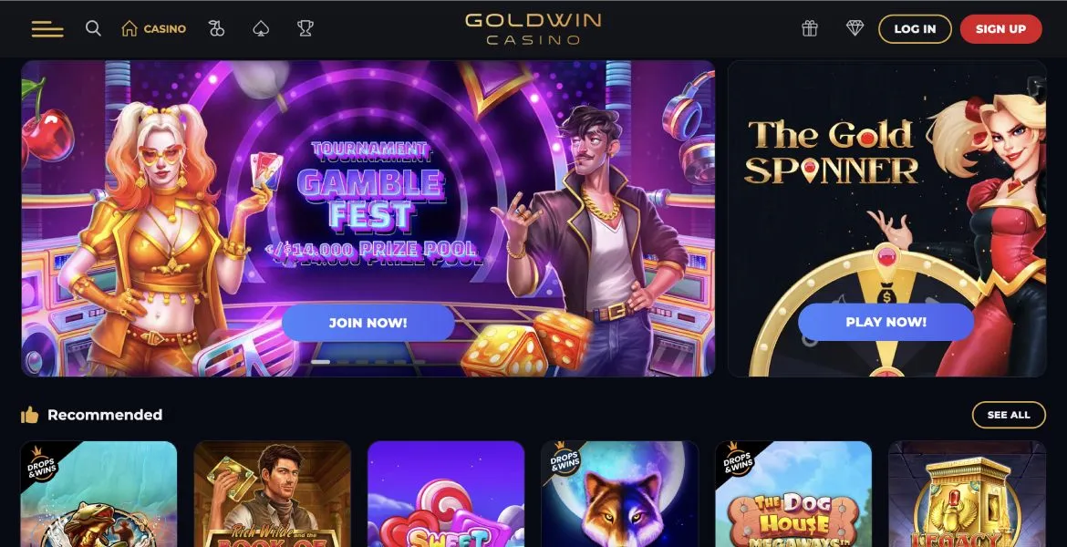 Goldwin Casino login