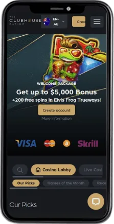 The clubhouse mobile casino