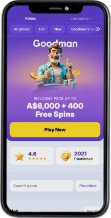 Goodman Casino mobile version