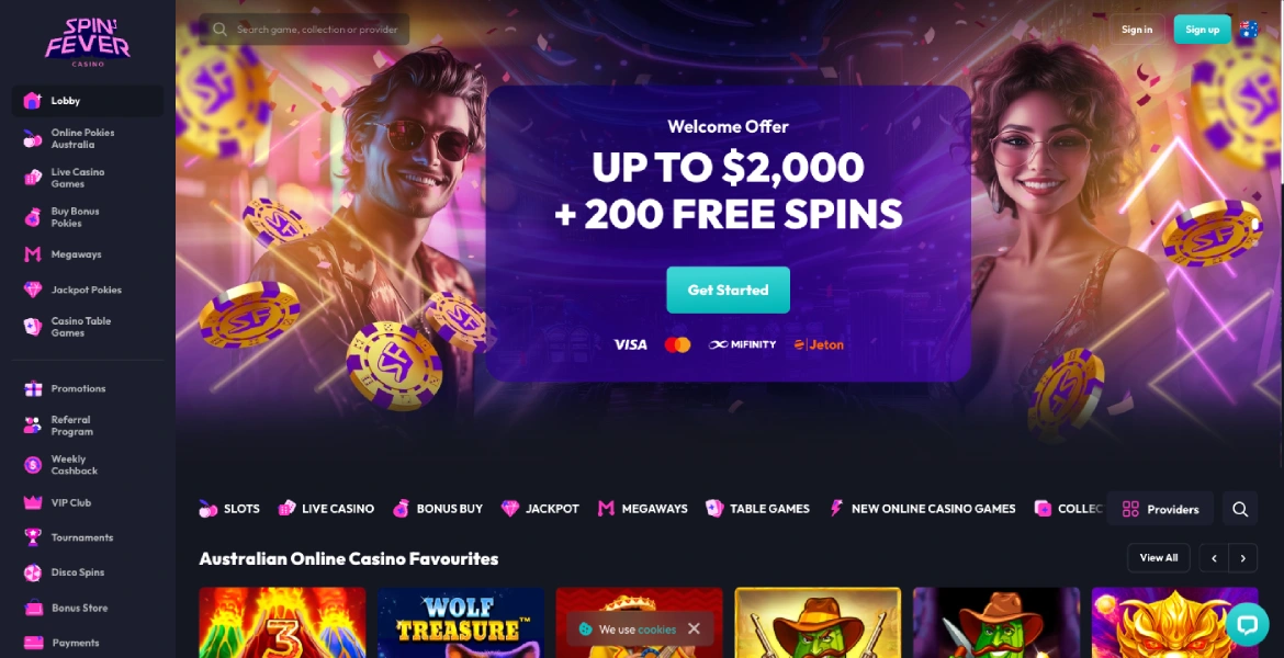 spinfever main page