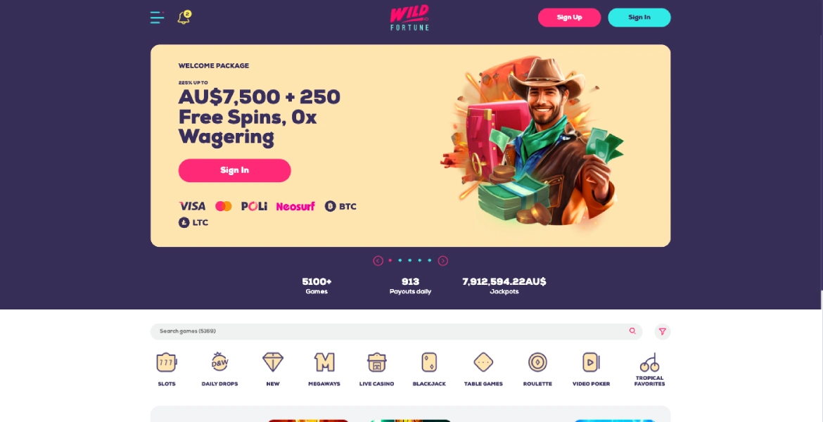 Wild Fortune casino login