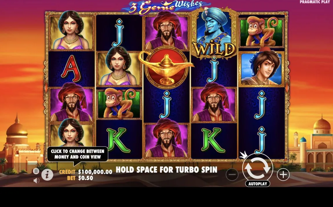 Play in 3 Genie Wishes for free now |
