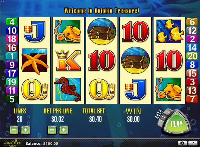 Play in Dolphin Treasure for free now |
