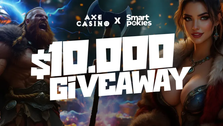 Smart Pokies x Axe Casino $10,000 March Giveaway