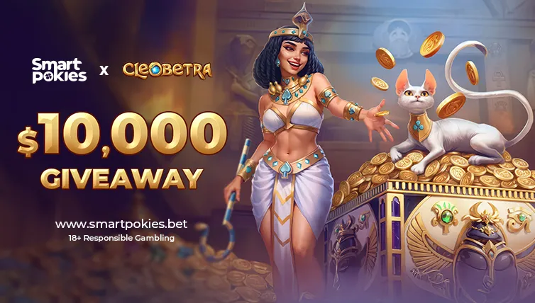 Smart Pokies and Cleobetra Casino launched $10,000 Giveaway