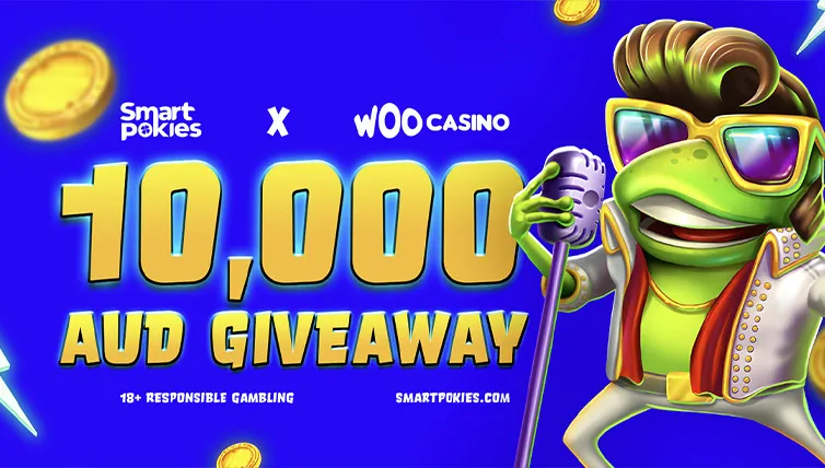 Smart Pokies x Woo Casino 10,000 AUD Giveaway